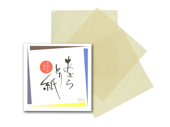 金箔打紙製法によるあぶらとり紙とはどんなもの？